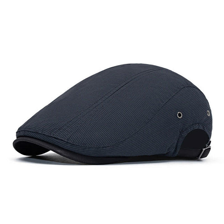 Urban Driving Cap Pinstripe Flat Beret mit verstellbarem Riemen - Dunkelgrau - Verstellbar (22"-24") - image 13