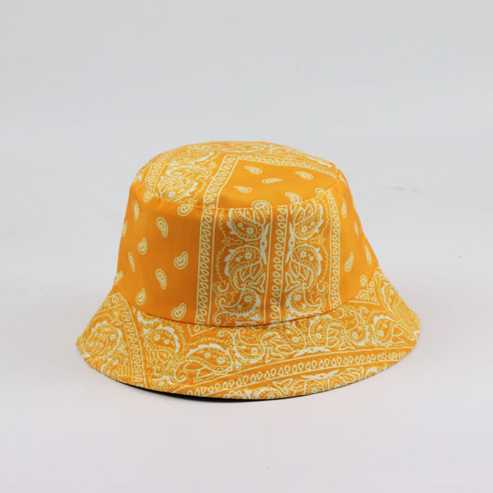 Unisex-Wende-Fischerhut mit Paisley-Muster - Gelb - M (22"-22 7/8") - image 7
