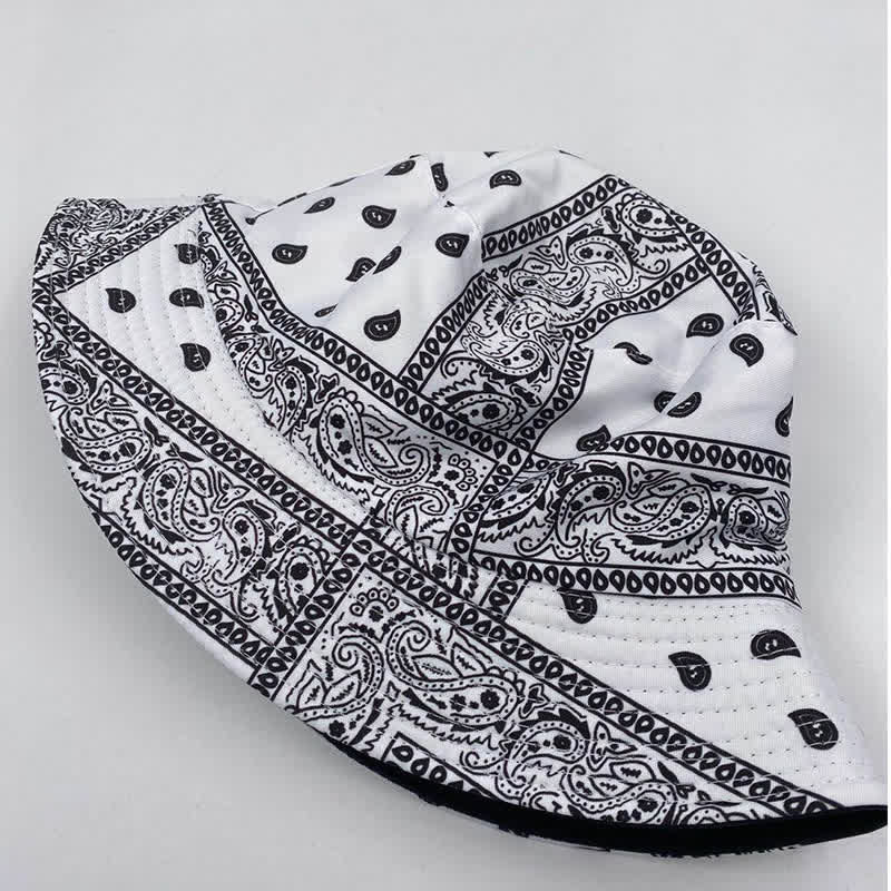 Unisex-Wende-Fischerhut mit Paisley-Muster - image 11