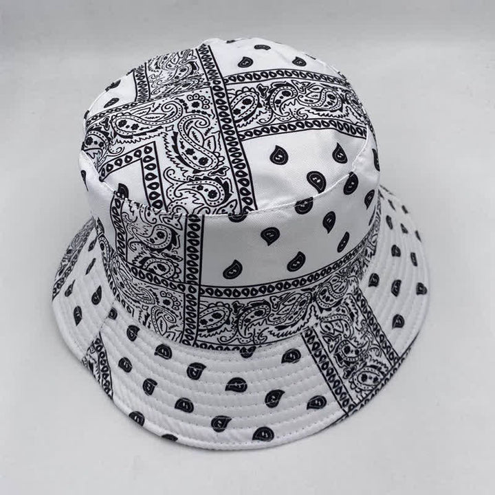 Unisex-Wende-Fischerhut mit Paisley-Muster - Weiß - M (22"-22 7/8") - image 10