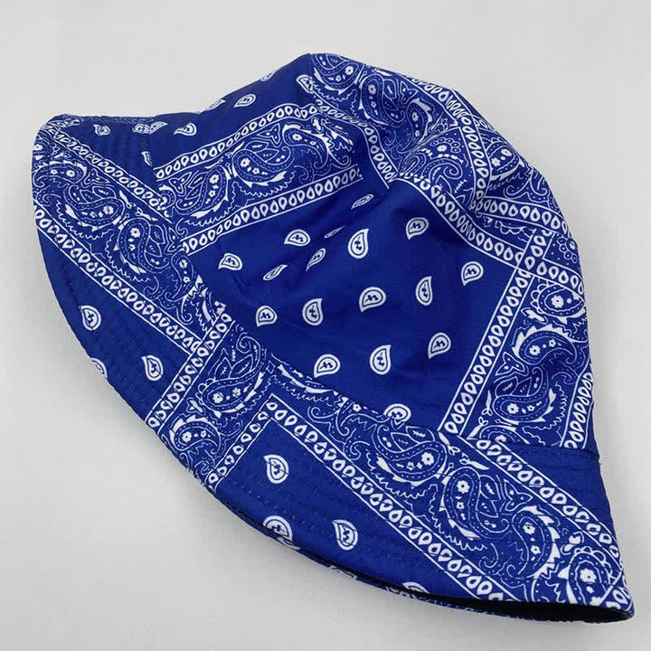 Unisex-Wende-Fischerhut mit Paisley-Muster - image 3