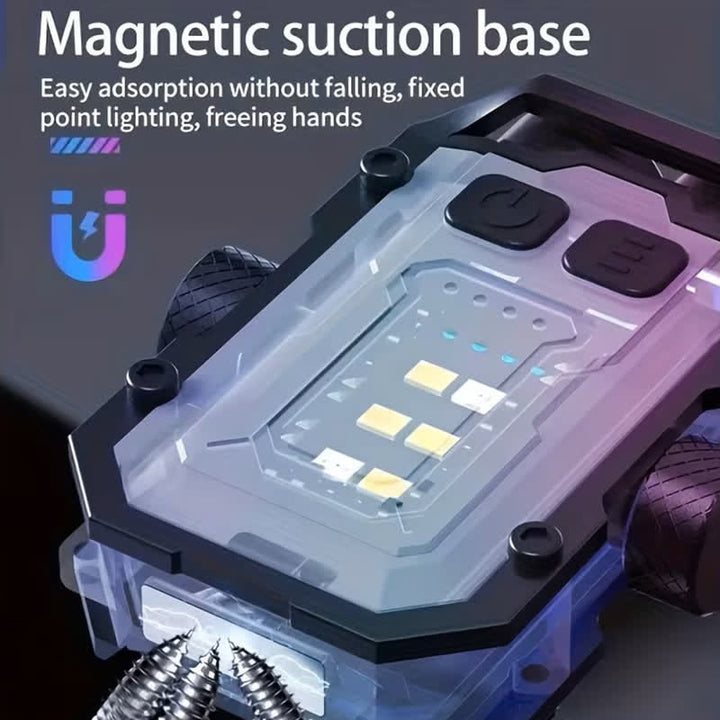 Magnetische, wiederaufladbare EDC-Taschenlampe mit Fidget Spinner - image 2