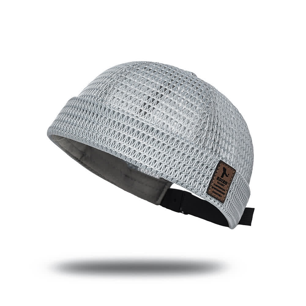 Streetwear-Sommermütze aus atmungsaktivem Mesh ohne Schirm - Hellgrau - Verstellbar (21 5/8"-23 5/8") - image 12