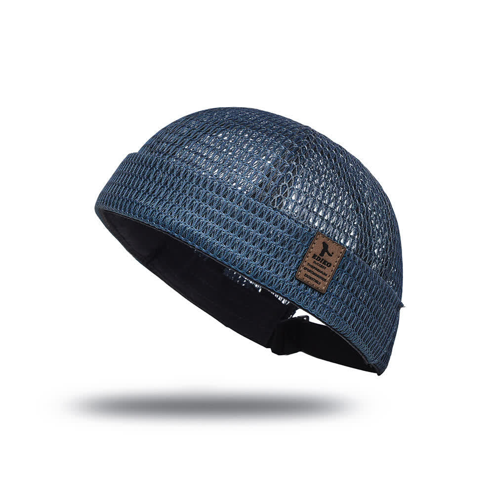 Streetwear-Sommermütze aus atmungsaktivem Mesh ohne Schirm - Marine - Verstellbar (21 5/8"-23 5/8") - image 10