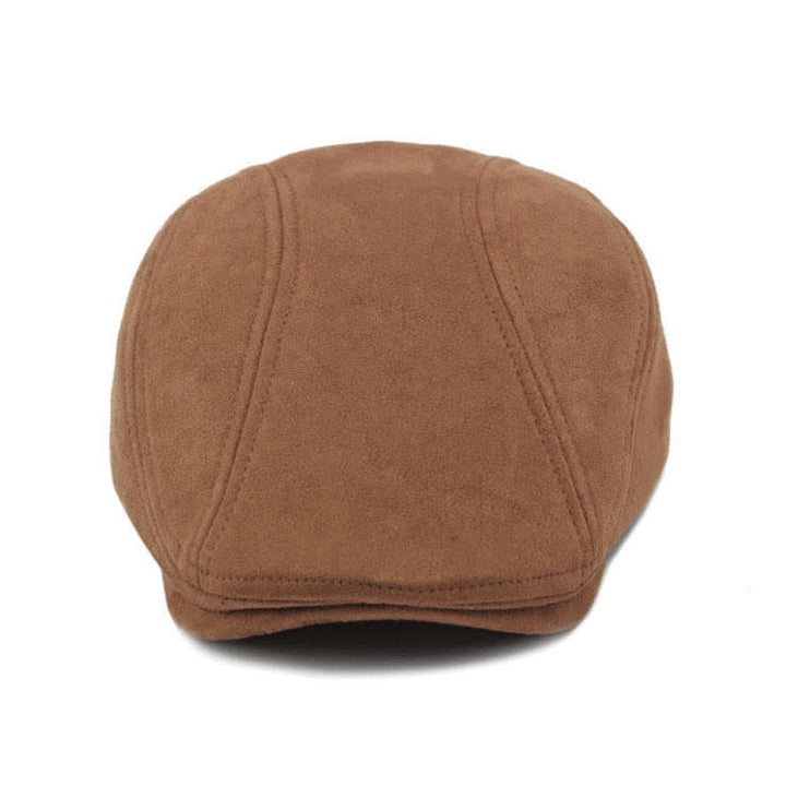 Unisex-Baskenmütze aus zeitlosem Wildleder im Vintage-Stil mit Ivy-Muster - image 2