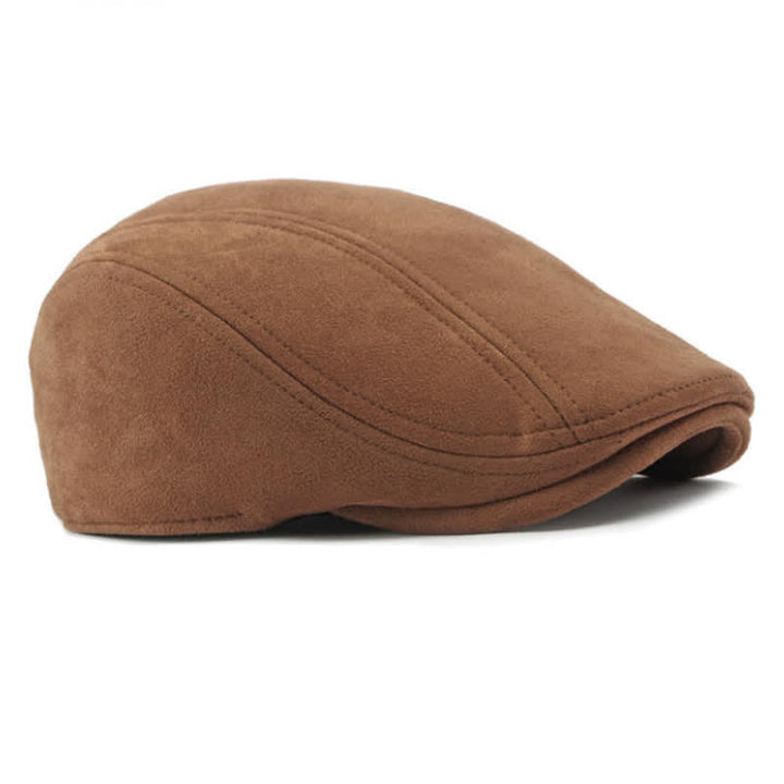Unisex-Baskenmütze aus zeitlosem Wildleder im Vintage-Stil mit Ivy-Muster - image 4