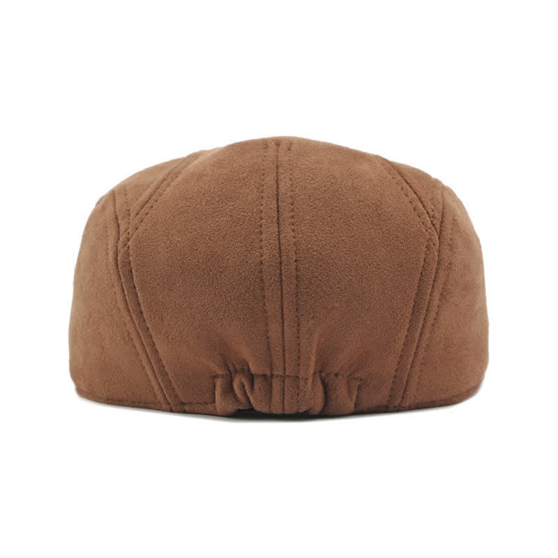 Unisex-Baskenmütze aus zeitlosem Wildleder im Vintage-Stil mit Ivy-Muster - image 5
