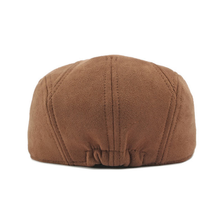 Unisex-Baskenmütze aus zeitlosem Wildleder im Vintage-Stil mit Ivy-Muster - image 5