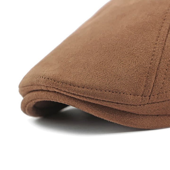 Unisex-Baskenmütze aus zeitlosem Wildleder im Vintage-Stil mit Ivy-Muster - image 7
