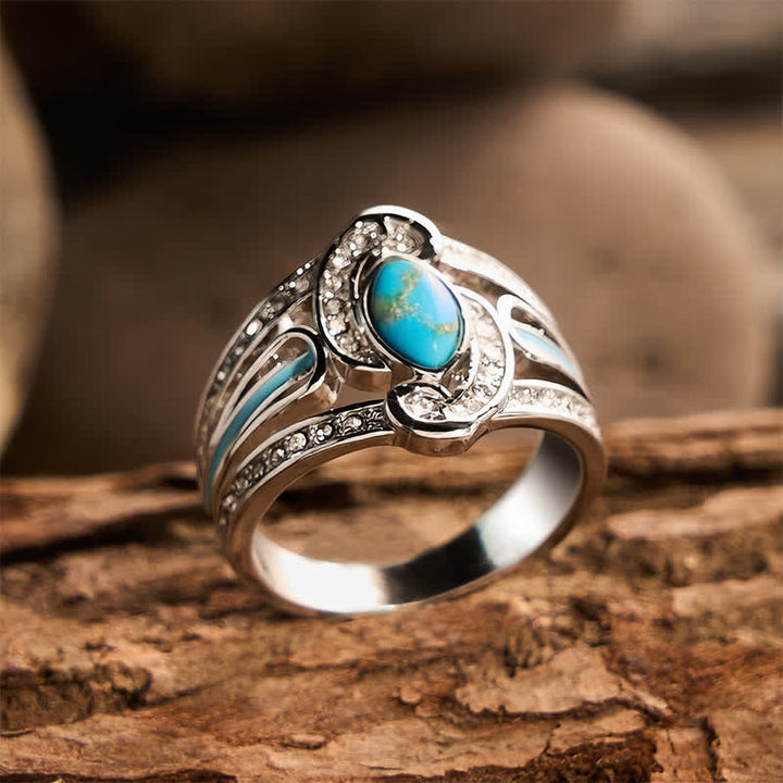 Wunderschöner Vintage-Ring mit kunstvollen Schnitzereien, ethnisch inspirierter Metallring – das perfekte Geschenk für Partys - image 3