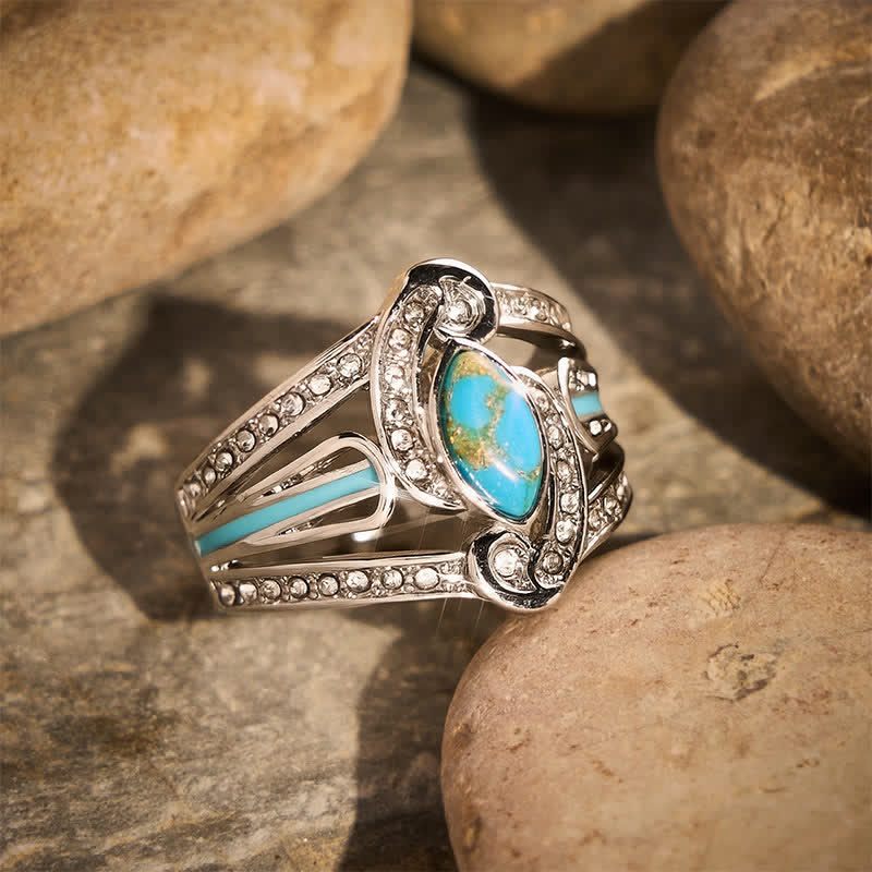 Wunderschöner Vintage-Ring mit kunstvollen Schnitzereien, ethnisch inspirierter Metallring – das perfekte Geschenk für Partys - image 2