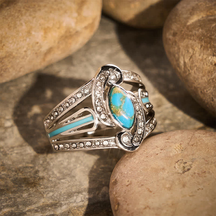 Wunderschöner Vintage-Ring mit kunstvollen Schnitzereien, ethnisch inspirierter Metallring – das perfekte Geschenk für Partys - image 2