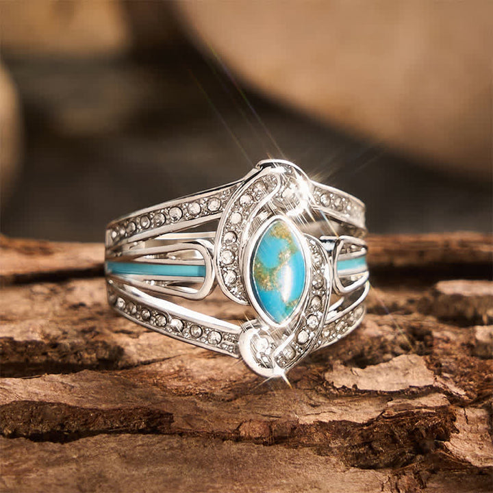 Wunderschöner Vintage-Ring mit kunstvollen Schnitzereien, ethnisch inspirierter Metallring – das perfekte Geschenk für Partys - image 4