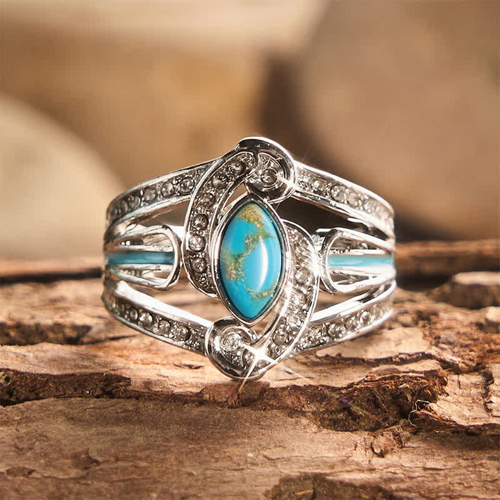 Wunderschöner Vintage-Ring mit kunstvollen Schnitzereien, ethnisch inspirierter Metallring – das perfekte Geschenk für Partys - Silberfarben - US 10 - image 0