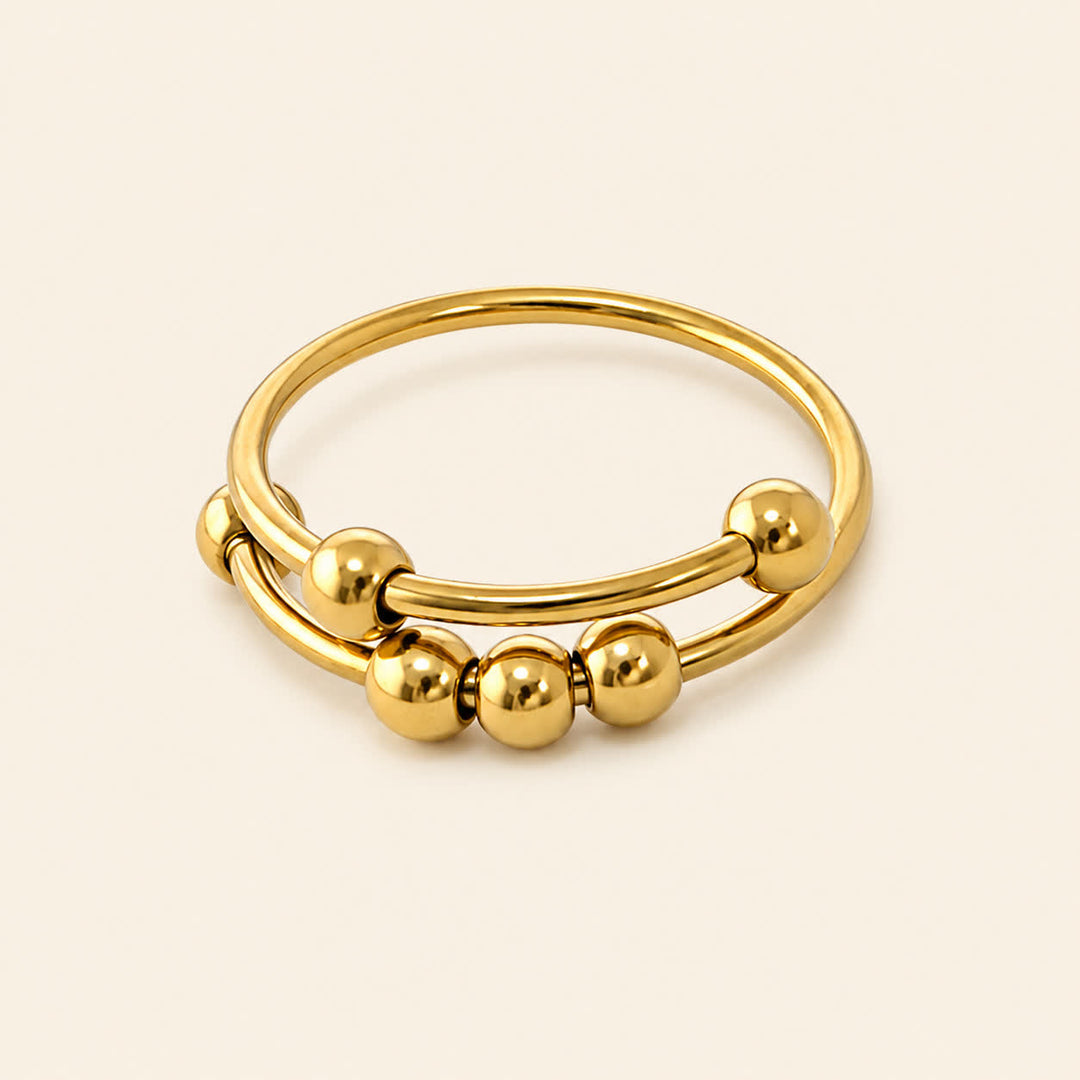Niedlicher Entspannungs-Gleitperlen-Fidget-Ring zur Angstlinderung - image 2