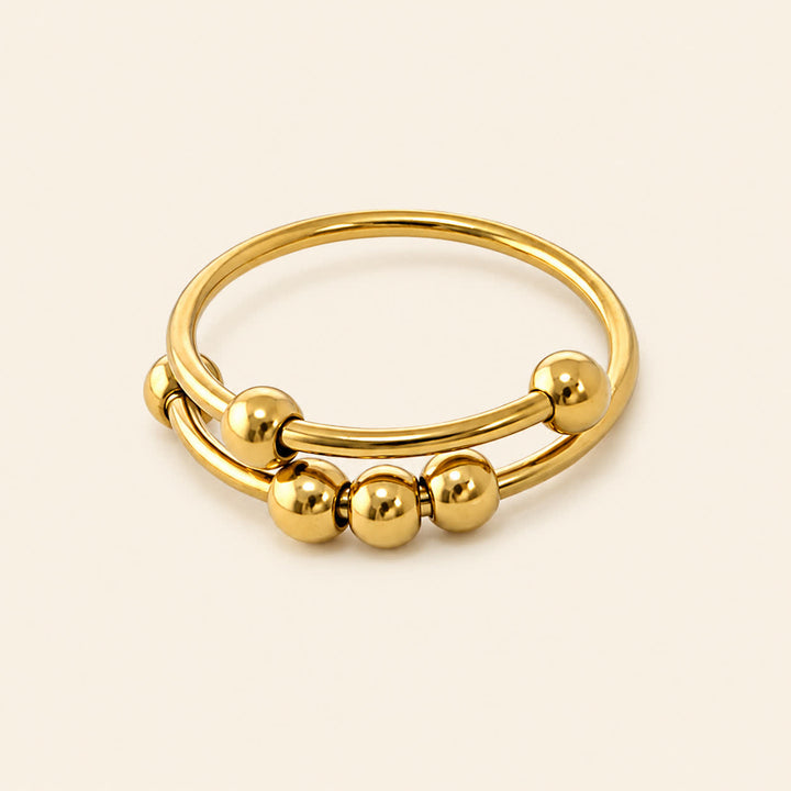 Niedlicher Entspannungs-Gleitperlen-Fidget-Ring zur Angstlinderung - image 2