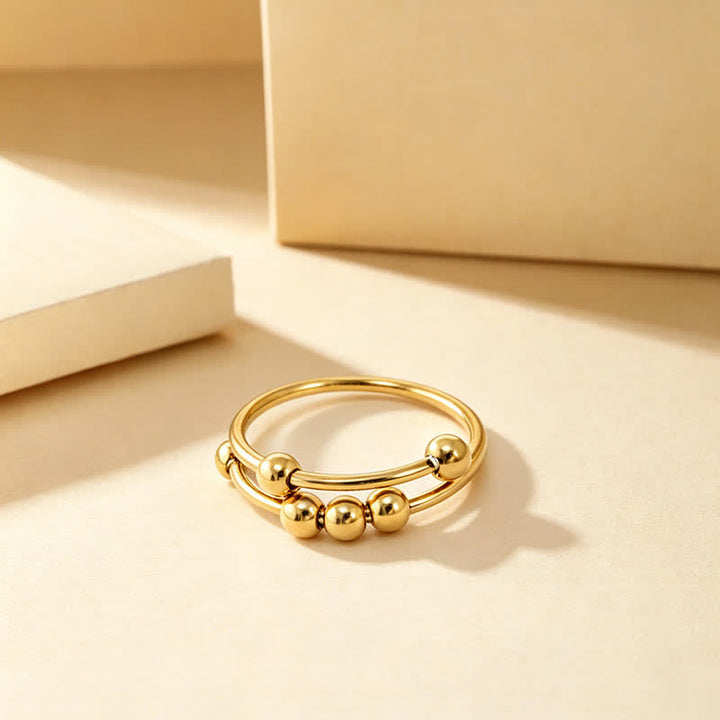 Niedlicher Entspannungs-Gleitperlen-Fidget-Ring zur Angstlinderung - image 1