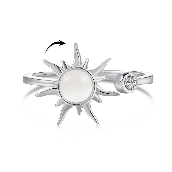 Drehbarer, himmlischer, verstellbarer Fidget-Ring zur Angstlinderung - Silber - Kupfer - image 7
