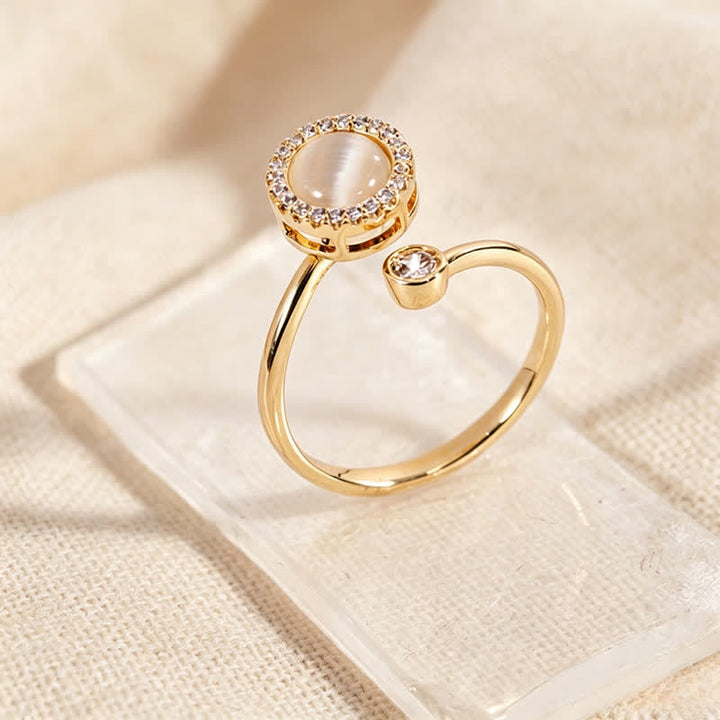 Goldener Katzenaugen-Spinner, verstellbarer Anti-Angst-Ring - image 1