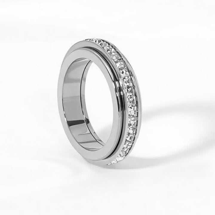 Funkelnder Kristall-Spinner Anti-Angst-Fidget-Ring zur Stressbewältigung - image 4