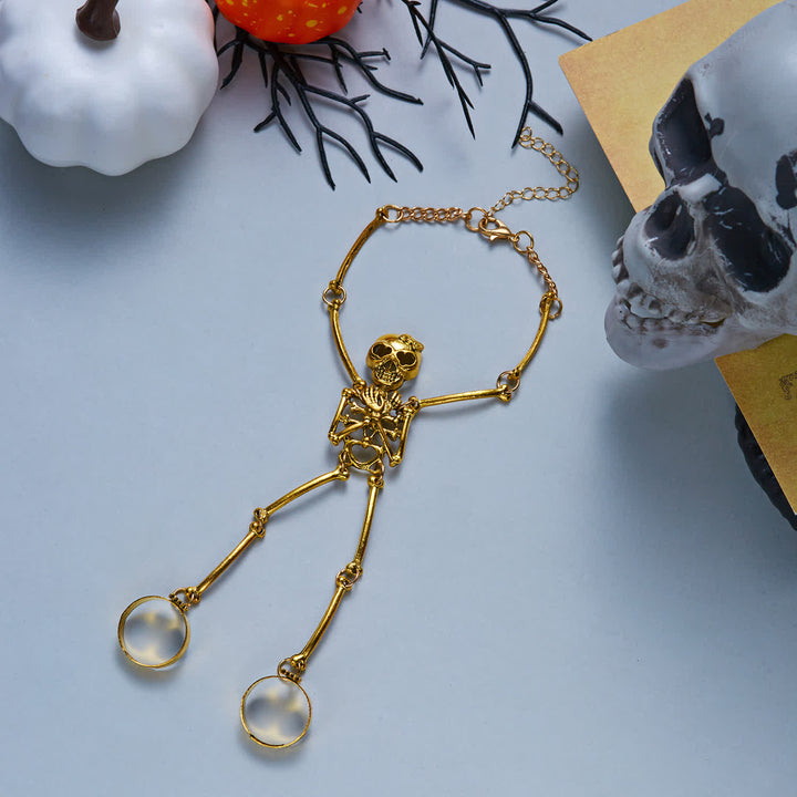 Halloween-Armband mit Skeletthand und Ringen - image 11