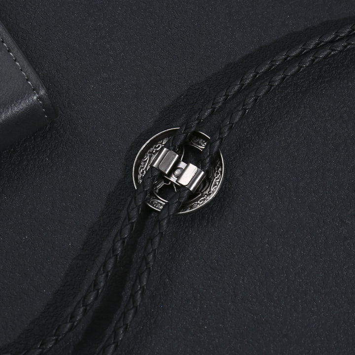 Vintage Western Bolo-Krawatte für Herren aus geflochtenem Leder mit Hahn-Motiv - image 2