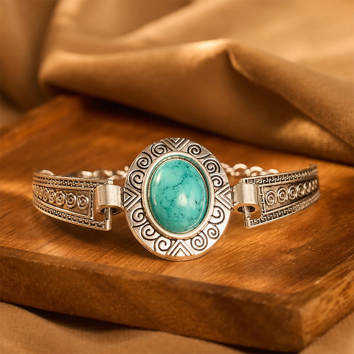 Kollektion ethnischer, tribaler Vintage-Boho-Armbänder mit Steinen - image 0