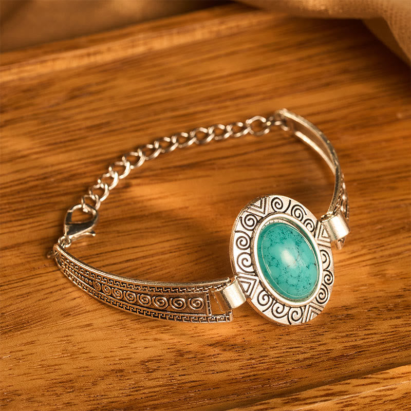 Kollektion ethnischer, tribaler Vintage-Boho-Armbänder mit Steinen - image 2