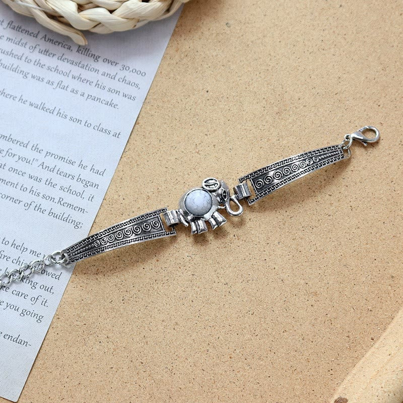 Kollektion ethnischer, tribaler Vintage-Boho-Armbänder mit Steinen - image 8
