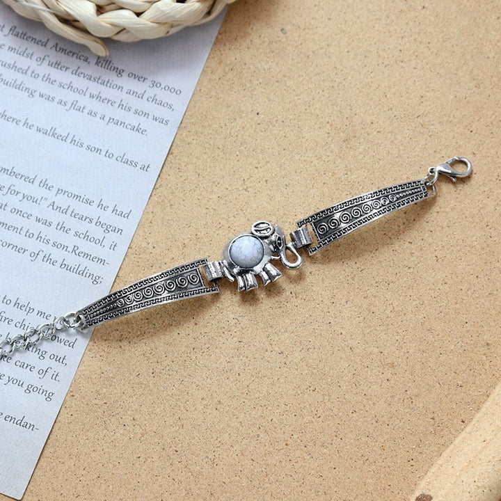 Kollektion ethnischer, tribaler Vintage-Boho-Armbänder mit Steinen - image 8