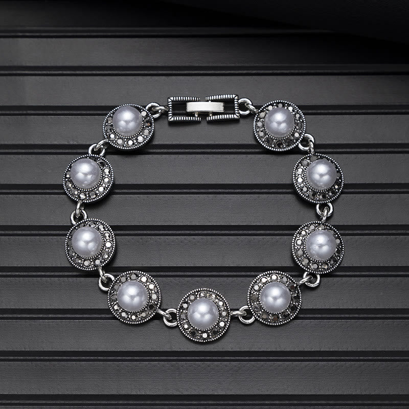 Boho Vintage Türkis-Rundstein-Chic-Armband - Stil Nr. 5 - image 13