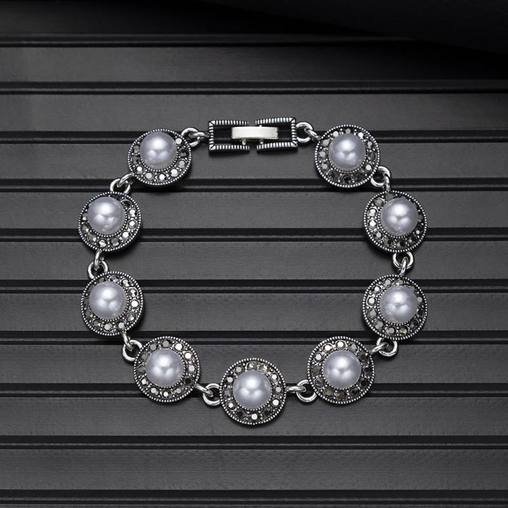 Boho Vintage Türkis-Rundstein-Chic-Armband - Stil Nr. 5 - image 13