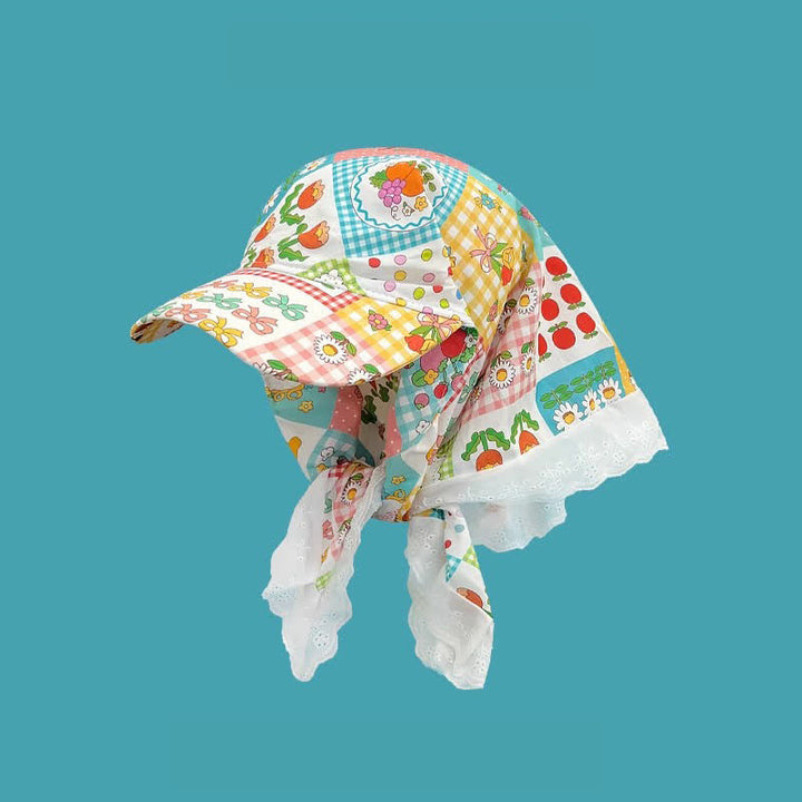 Stilvolle, lässige Unisex-Baseballkappe mit Bandana-Muster zum Binden - Früchte & Blüten - Anpassbar - image 15