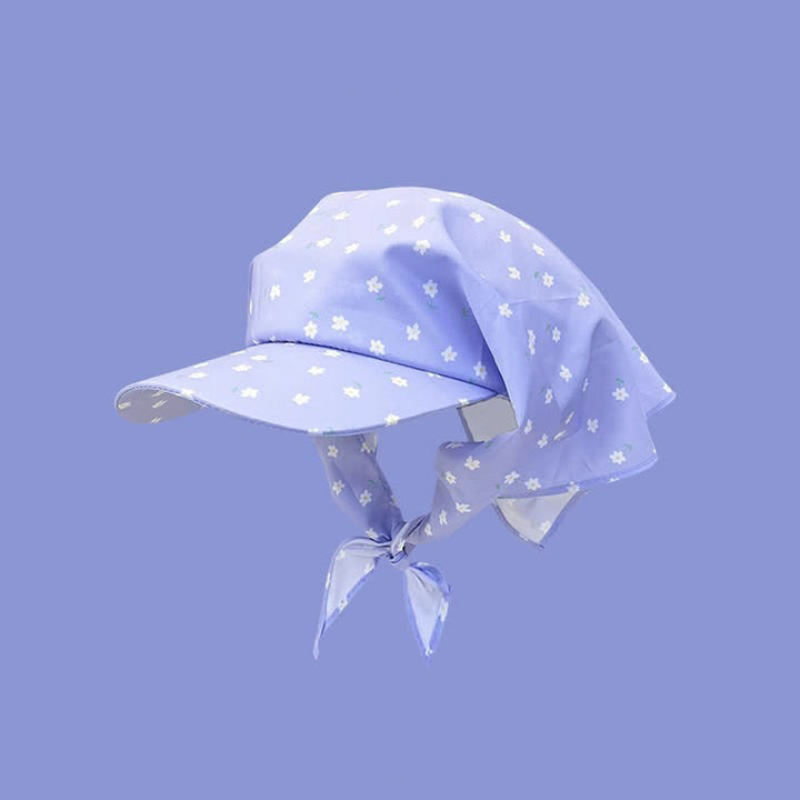 Stilvolle, lässige Unisex-Baseballkappe mit Bandana-Muster zum Binden - Lila Gänseblümchen - Anpassbar - image 23