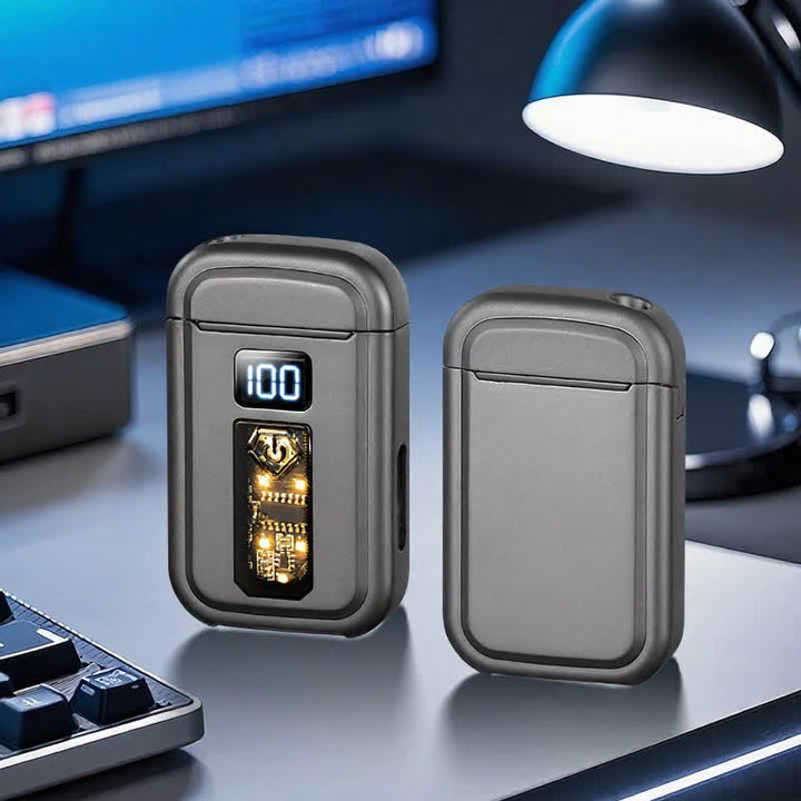 3-in-1 Plasma-Lichtbogen- und Jet-Brenner-Butanfeuerzeug mit LED-Taschenlampe - Grau - image 11
