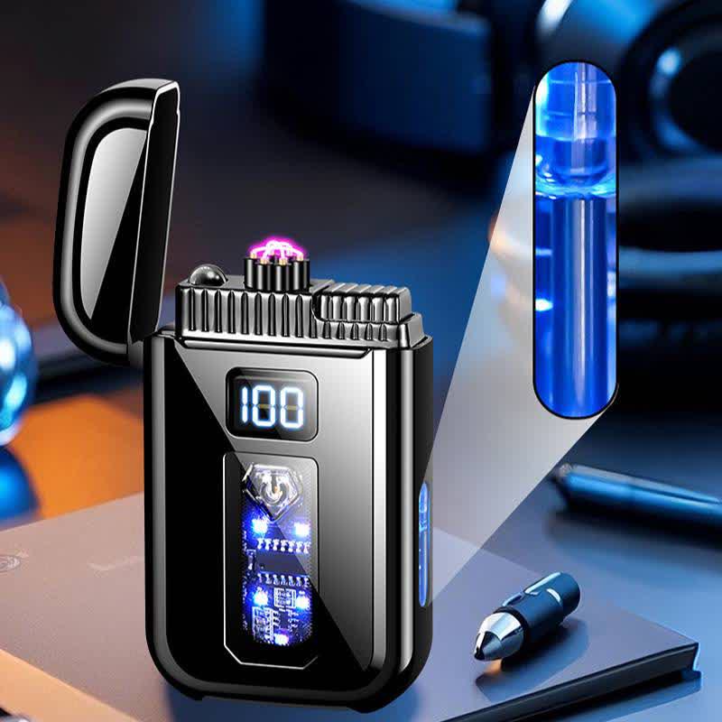 3-in-1 Plasma-Lichtbogen- und Jet-Brenner-Butanfeuerzeug mit LED-Taschenlampe - image 2