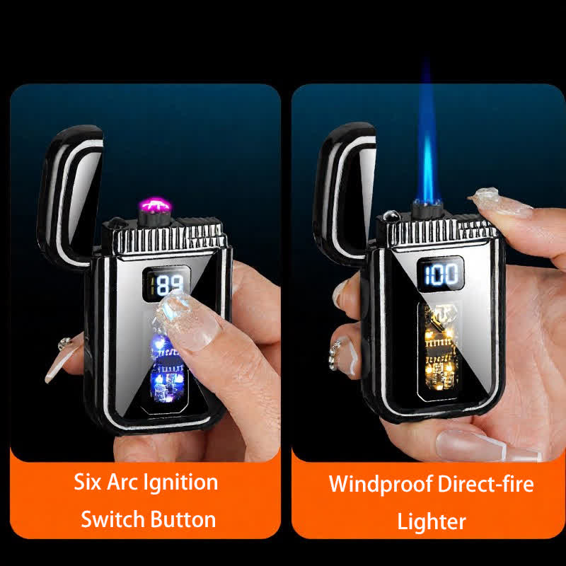3-in-1 Plasma-Lichtbogen- und Jet-Brenner-Butanfeuerzeug mit LED-Taschenlampe - image 4