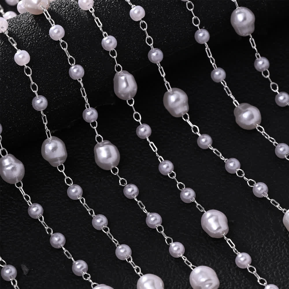 Haarketten mit Perlenschleier für Damen – ideal für Hochzeiten und Feste - image 2