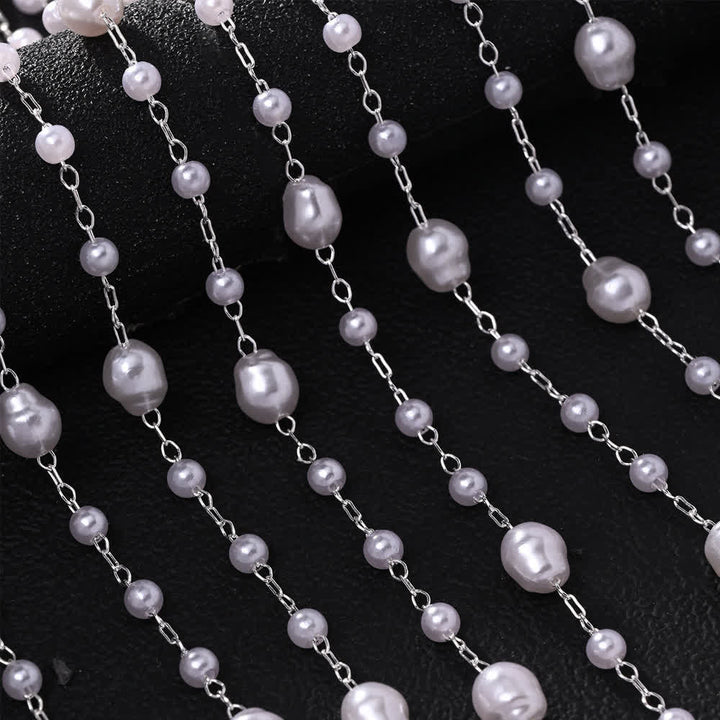 Haarketten mit Perlenschleier für Damen – ideal für Hochzeiten und Feste - image 2