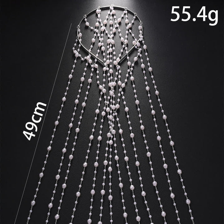 Haarketten mit Perlenschleier für Damen – ideal für Hochzeiten und Feste - image 4