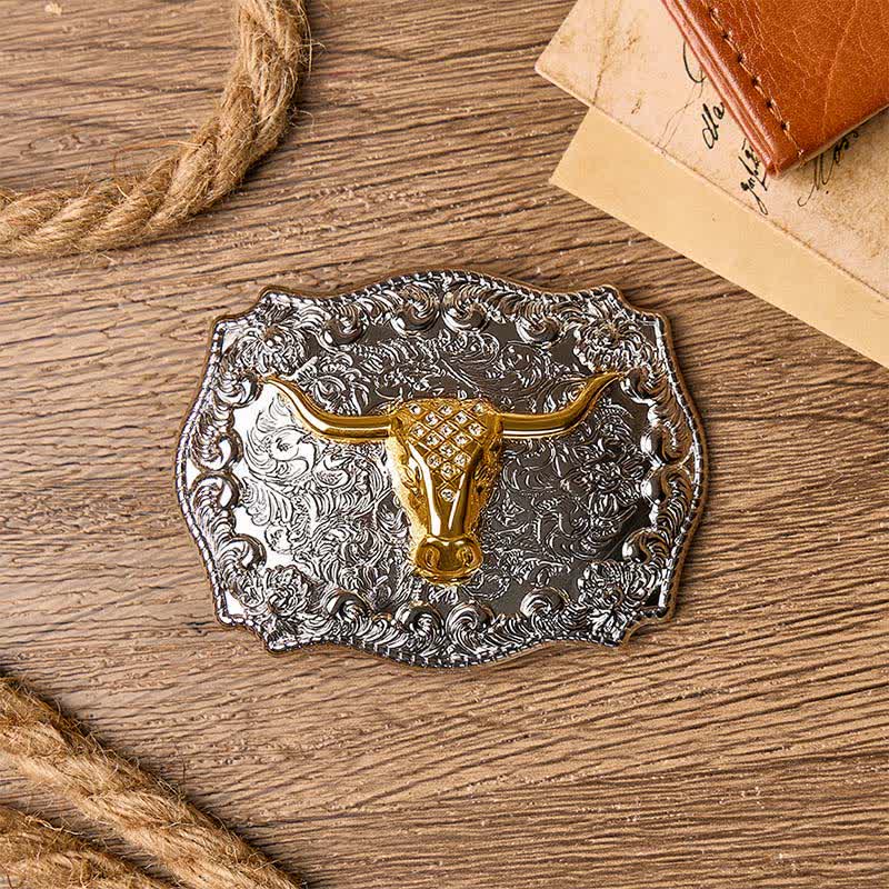 Glänzender Longhorn Legacy Western Cowboy DIY Ledergürtel mit Schnalle - image 1
