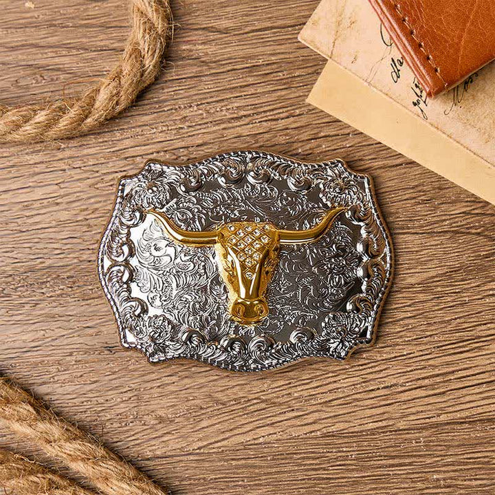 Glänzender Longhorn Legacy Western Cowboy DIY Ledergürtel mit Schnalle - image 1