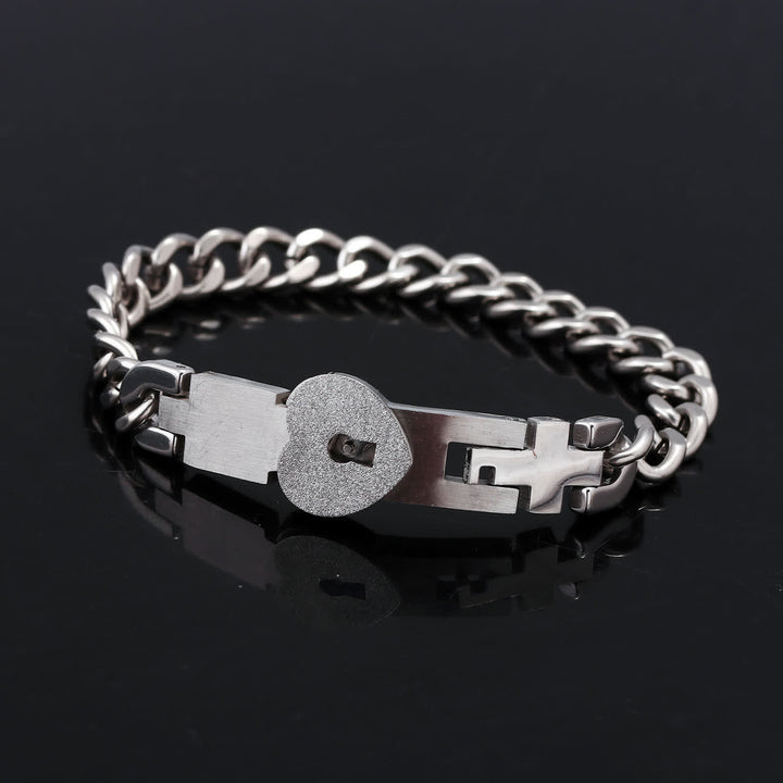 2er-Set passende Partnerarmbänder mit Herzschloss und Schlüssel - image 6