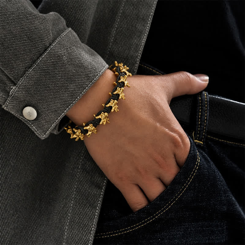 Armband aus geflochtener Drachenwirbelkette - image 1
