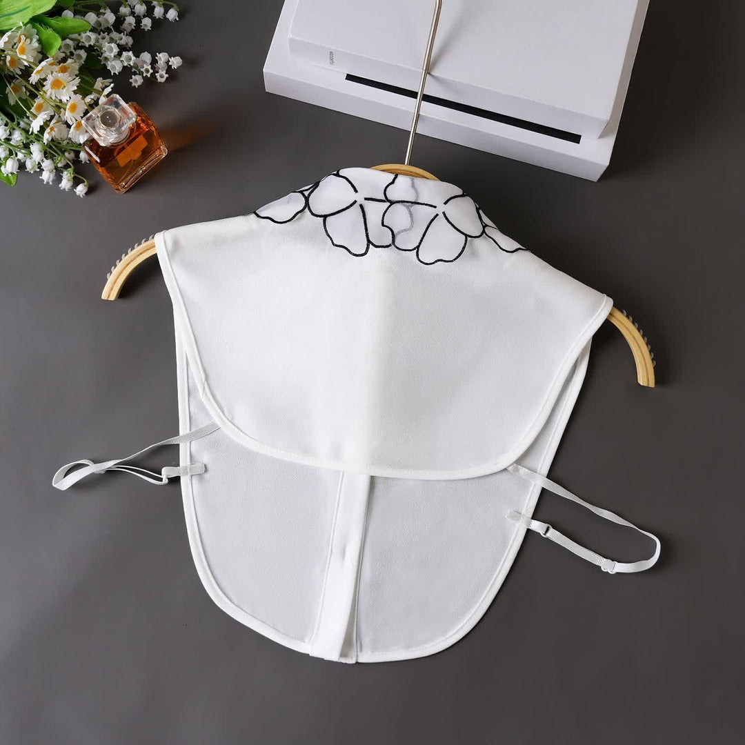 Bloom Organza Blumenstickerei Abnehmbarer Kragen - image 2