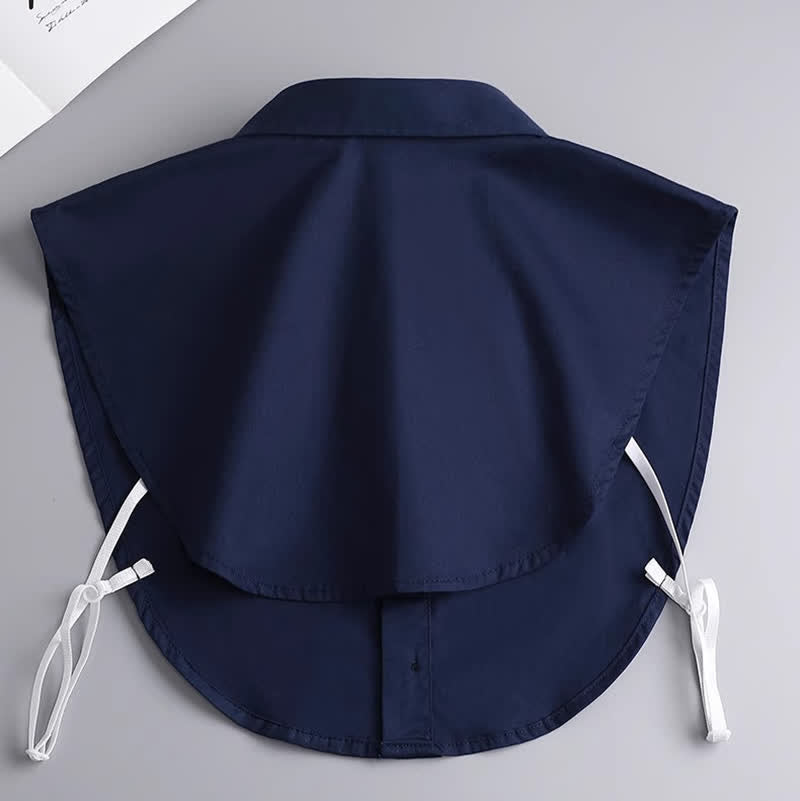 Unisex Klassischer einfarbiger abnehmbarer Baumwoll-Imitatkragen - image 14