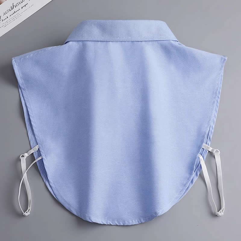 Unisex Klassischer einfarbiger abnehmbarer Baumwoll-Imitatkragen - image 16