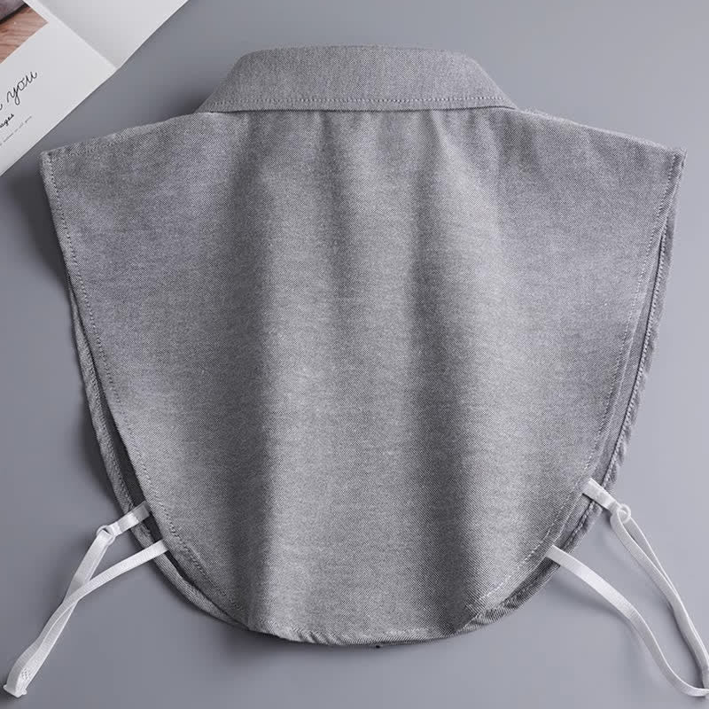 Unisex Klassischer einfarbiger abnehmbarer Baumwoll-Imitatkragen - image 5