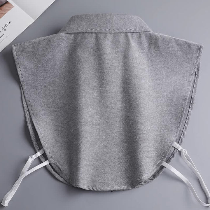 Unisex Klassischer einfarbiger abnehmbarer Baumwoll-Imitatkragen - image 5