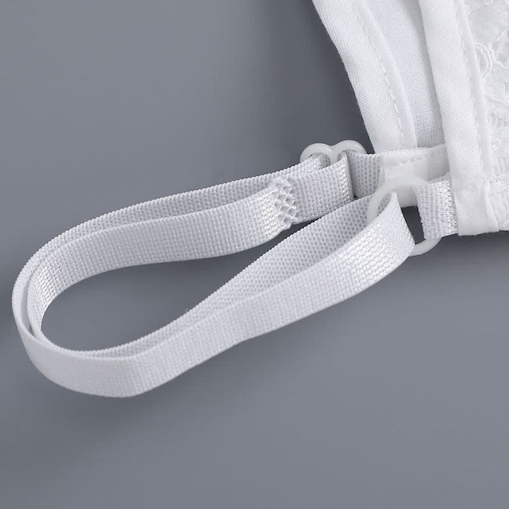 Viktorianisches Damen-Kleid aus vollflächiger floraler Spitze mit abnehmbarem Stehkragen - image 10